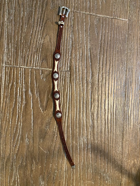 Brown Western leather concho belt. Bought in Jackson Hole, Wyoming years ago main image 9